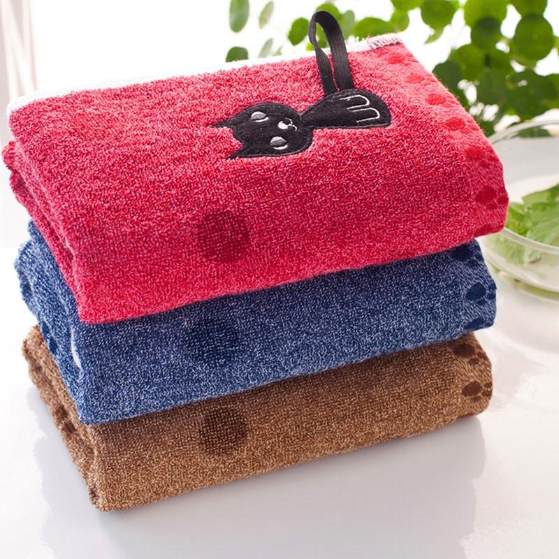 Buy Children Soft Towel Cute Home Supplies Cartoon Cat Washcloth at affordable prices — free