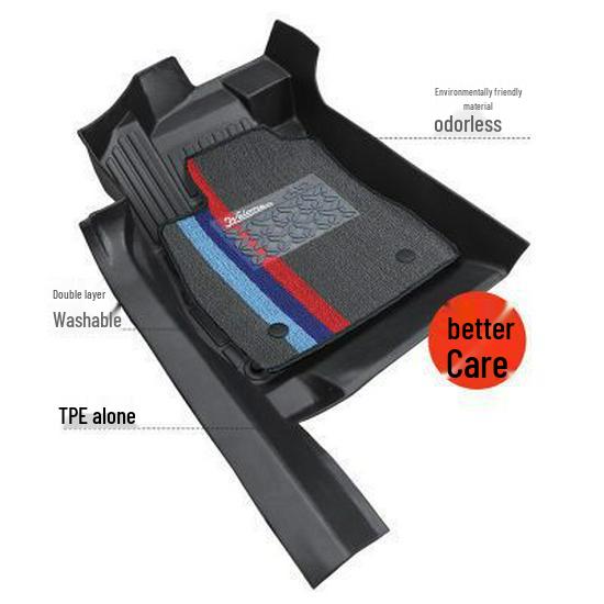 TPE Floor Mats for Highlander, RAV4, CRV, Accord, Civic, Corolla, Levin - 6D Door Sill Package