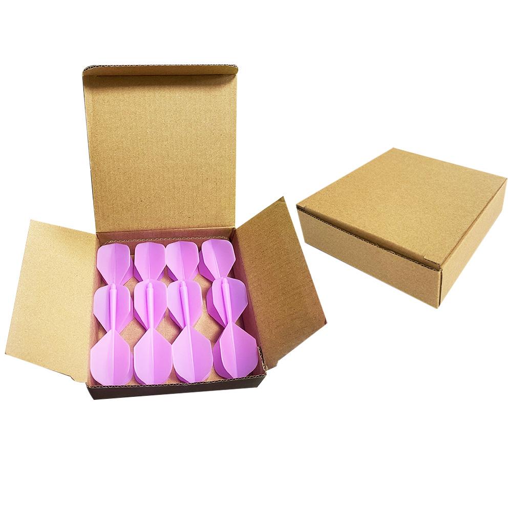 Penpen Brand Professional Sports Dart Flights 12pcs Boxed PP Plastic 2BA Screw Soft 74mm Darts Tail Durable Purple Color Custom