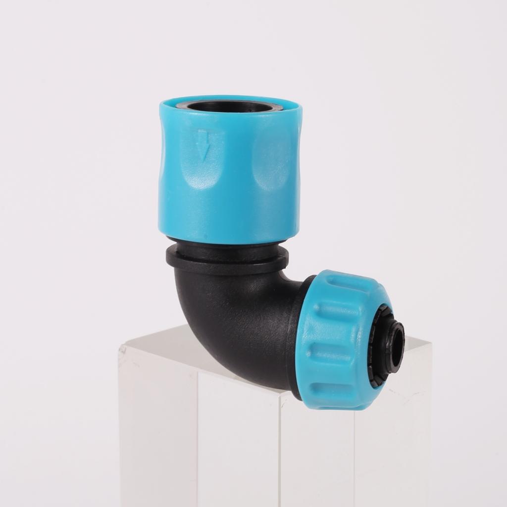 1/2"(12.5mm) Pipe 90 Degree Elbow Quick Connector 16mm ABS Garden Irrigation Car Wash Hose Fast Connection Faucet Joint 1Pc