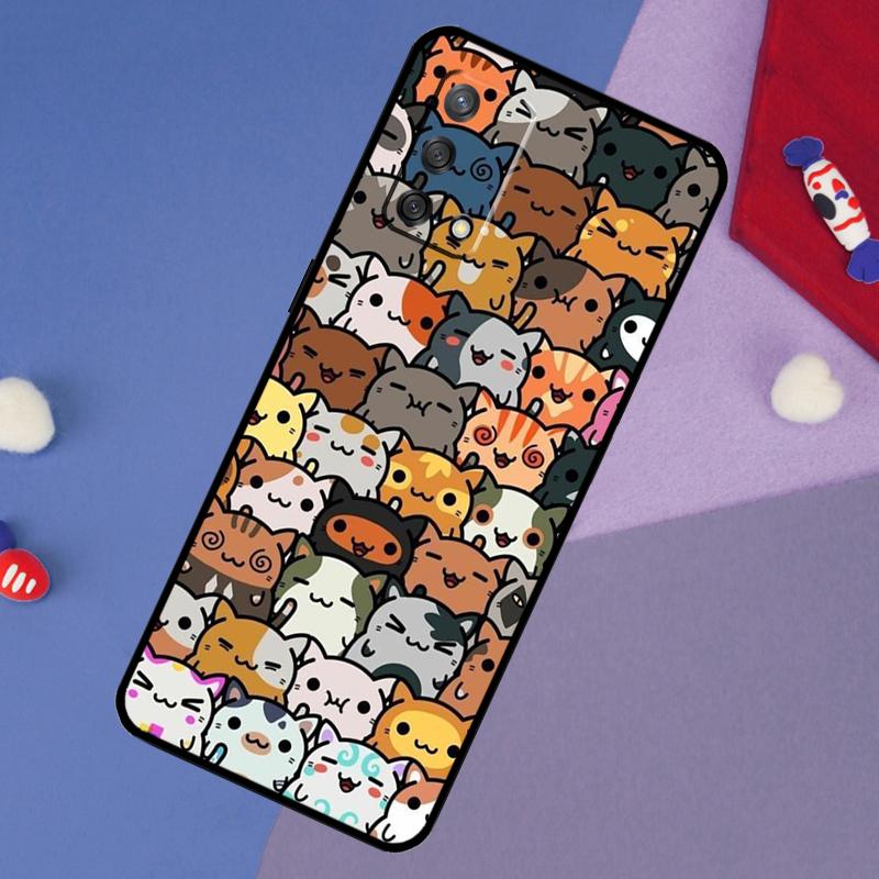 Funny Cute Cats Case For Oppo A5 Pro A6 A57 A17 A78 A54 A74 A94 A76 A16 A96 A18 A40 A60 A80 A38 A58 A98 A15