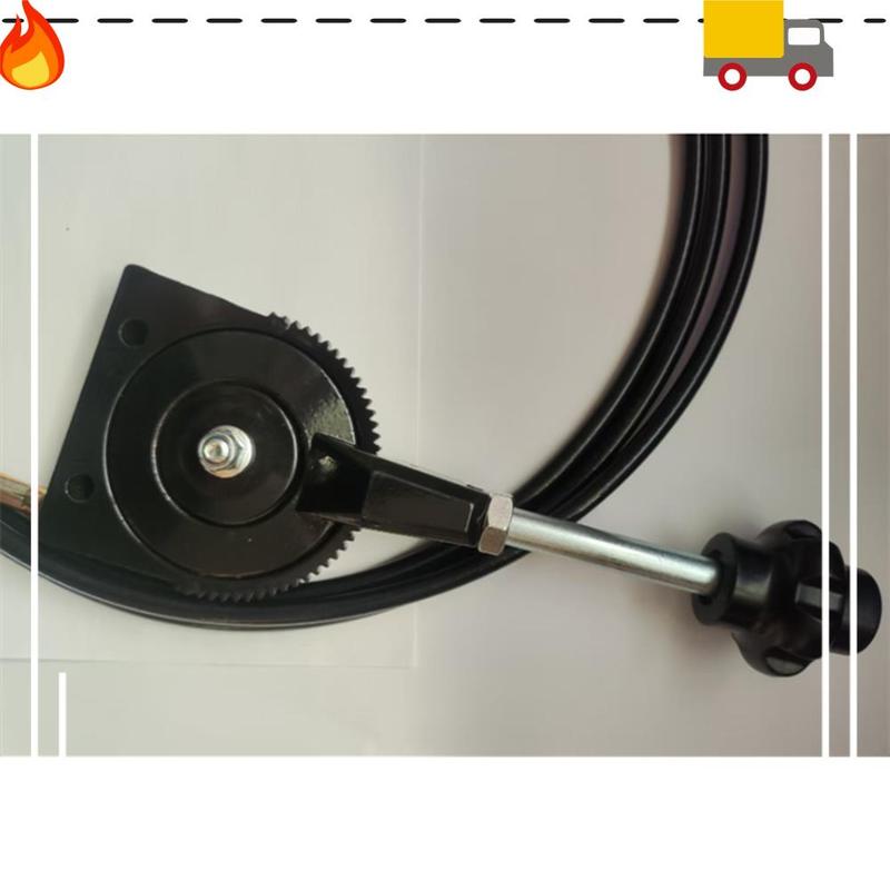 Hand Throttle Control 1 Meter Self-Locking For Excavator Harvester Tractor Ship Spreader Cable Assembly