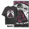 Cat Printed Cotton Acid Washed Exclusive Graphic Unisex T Shirt Cool Streetwear Men Tshirts Big Size Tee for Women Y2k Top