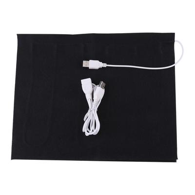 Podgrzewana podkładka USB z włókna węglowego 5V 2A Regulowana temperatura Mata grzewcza z włókna węglowego Czarna Przenośna Elektryczna folia grzewcza
