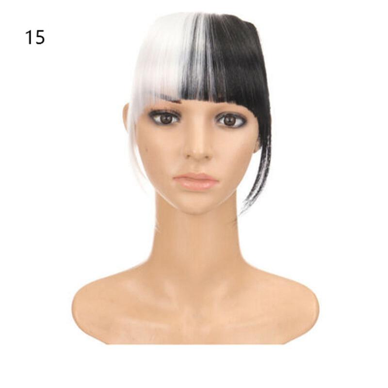 One Piece REAL Natural Hair Extension Fringe Bangs Clip Real Thick As Human
