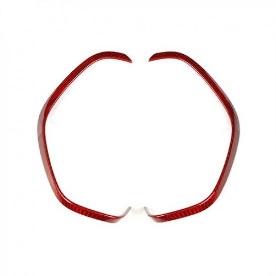 Red Real Carbon Fiber Driver Dashboard Frame Cover Case For Camaro 2016 2017 18