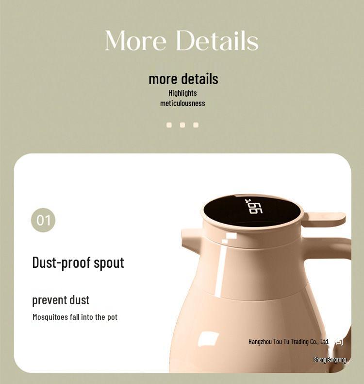 Smart Insulated Large Capacity Thermos Kettle for Boiling and Keeping Water Warm