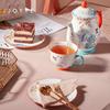 JOYYE 9-Piece Underglaze Hand-painted Ceramic Tea Set