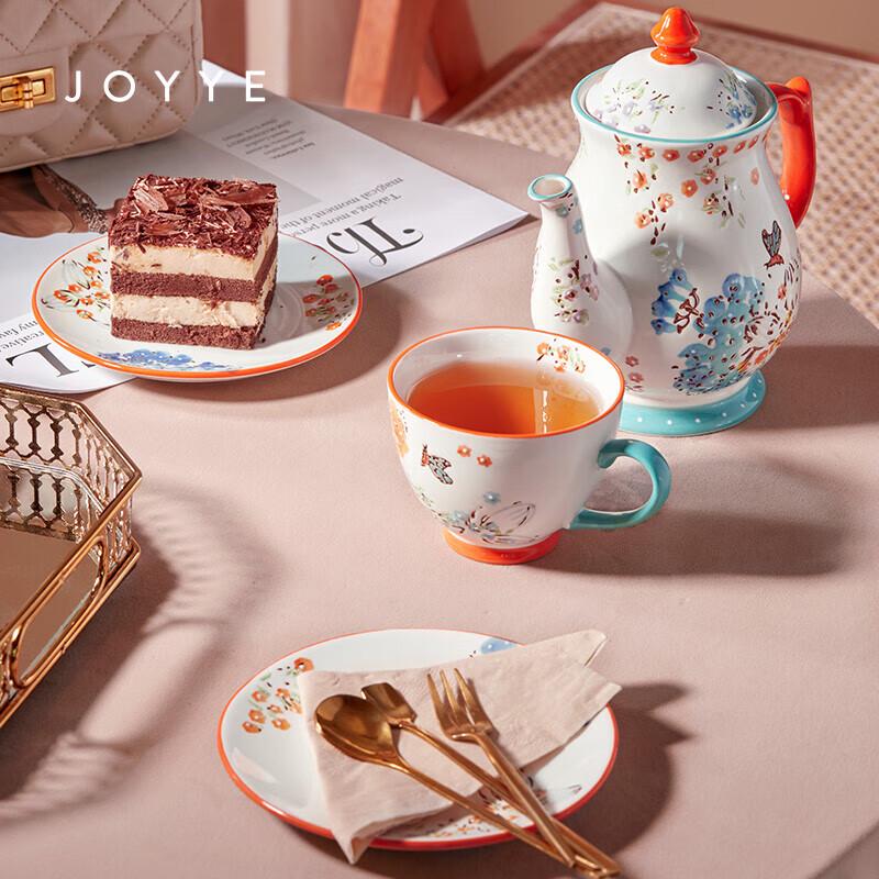 JOYYE 9-Piece Underglaze Hand-painted Ceramic Tea Set