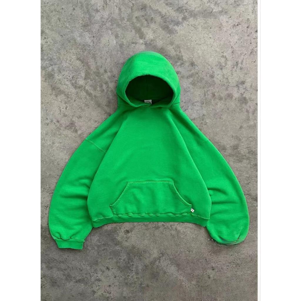 ZYLLO European and American Fashion Loose Hooded Solid Color Street Sports Top