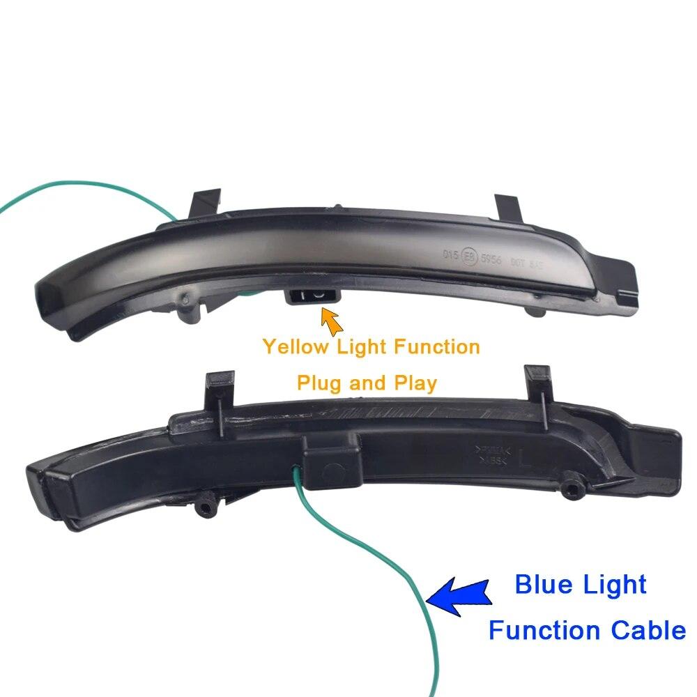 2 Pieces For Skoda Octavia 2009-2013 SUPERB 2008-2014 Dynamic LED Turn Signal Blinker Mirror Flasher Light