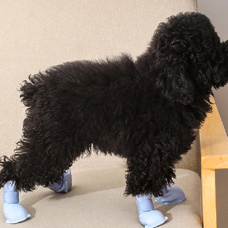 1Set Comfortable Waterproof Durable Outdoor Soft Holidays Pet Rain Boots Rubber Anti Slip Taking Photos Breathable Multiple Sizes