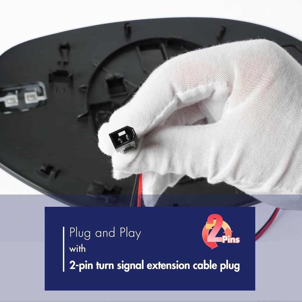 Driver Side Mirror With Turn Signal Replacement For 2007-2013 Chevy Tahoe, Suburban, Chevrolet Silverado, GMC Yukon, Sierra, Cadillac Escalade - Left