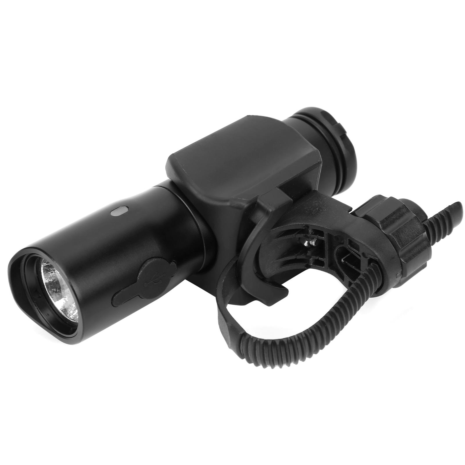 IPX?6 Waterproof Bike Headlight USB Charge Discharge Warning Bicycle Front Light