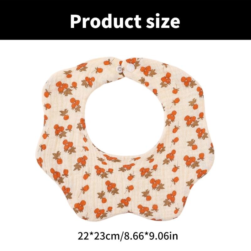 6-layer Bib for Newborns Drooling Bib Cotton Burp Cloth Soft & Breathable Infants Teething Bib Baby Feeding Towel