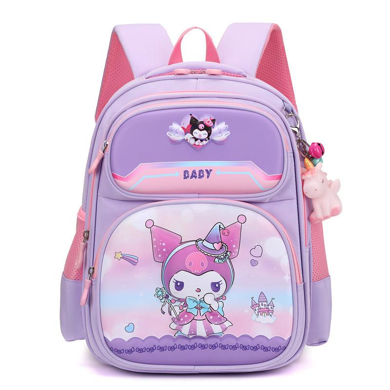 Adorable Cartoon Kuromi Backpack For Kids Stylish Nylon School Bag For Boys And Girls