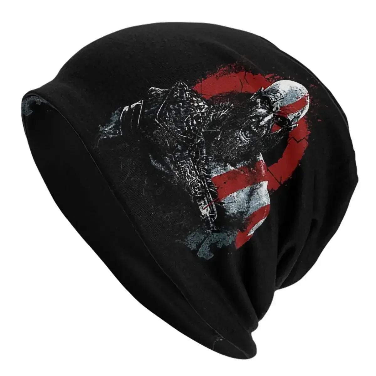 

Skull Kratos God Of War Unisex Adult Beanies Caps Knitted Bonnet Hat Warm Fashion Autumn Winter Outdoor Skullies Hats One Size