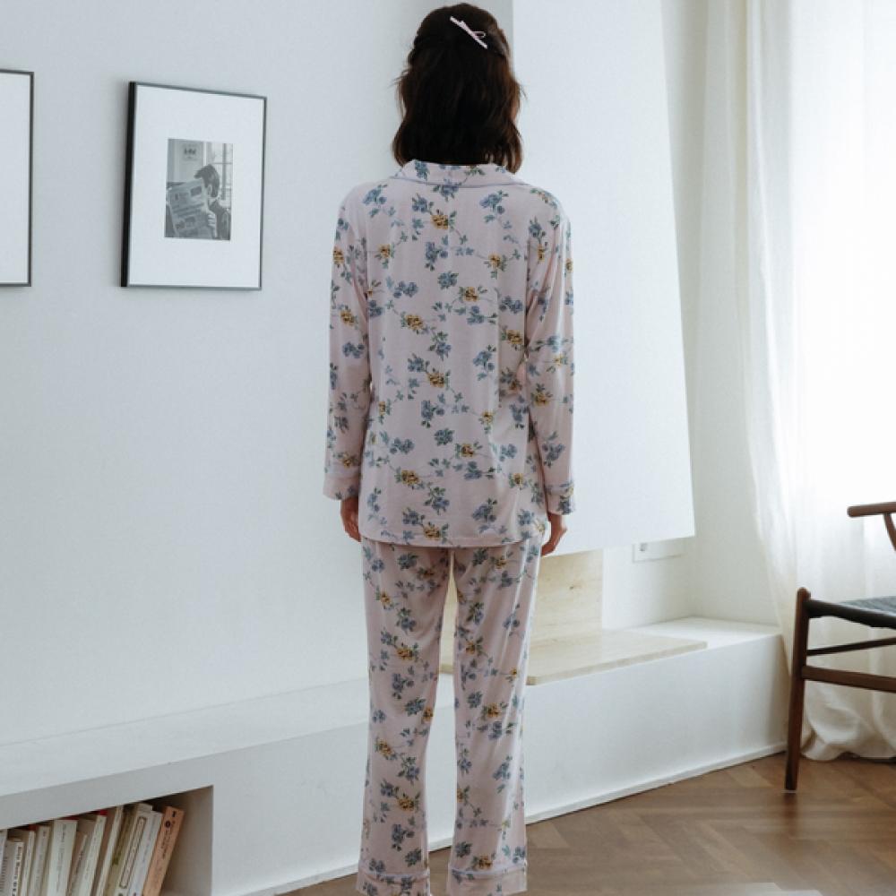 Frenchiel Micromodal Long Sleeve Pajama Cream  Fwpj303l 