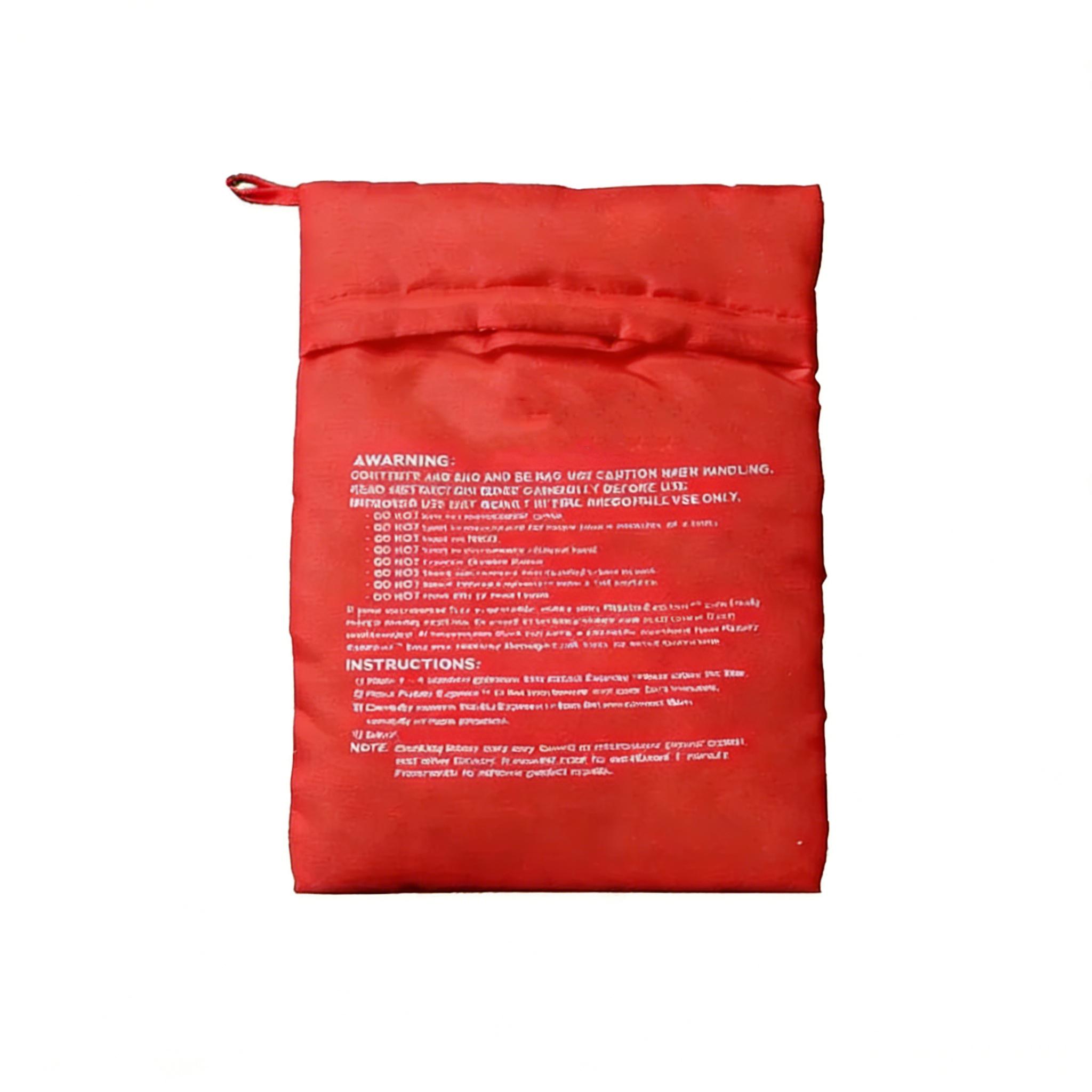 Microwave Oven Baking Sweet Potato Bag Roasted Sweet Potato Roasted Potato Corn Sweet Potato Bag Reusable Baking Bag Red