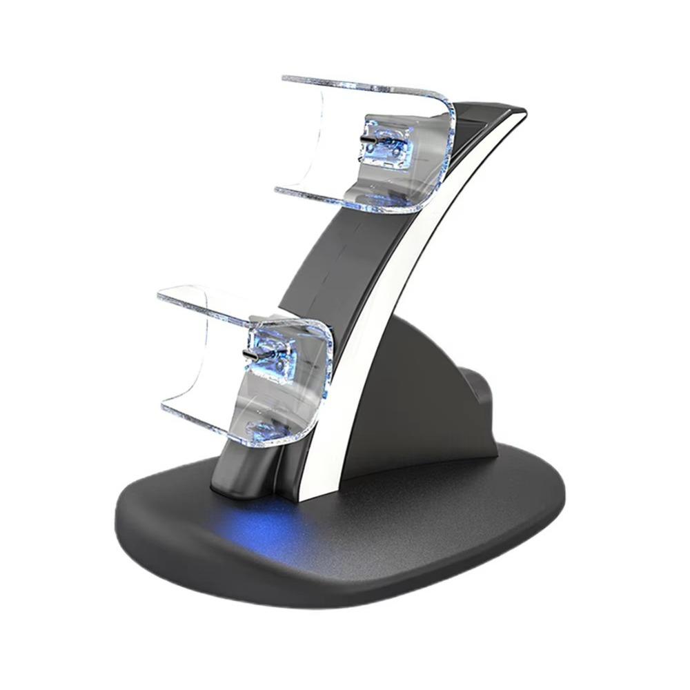 Light Indicator Wireless Joystick Charging Base Dual Controller Stand for Sony Playstation 5