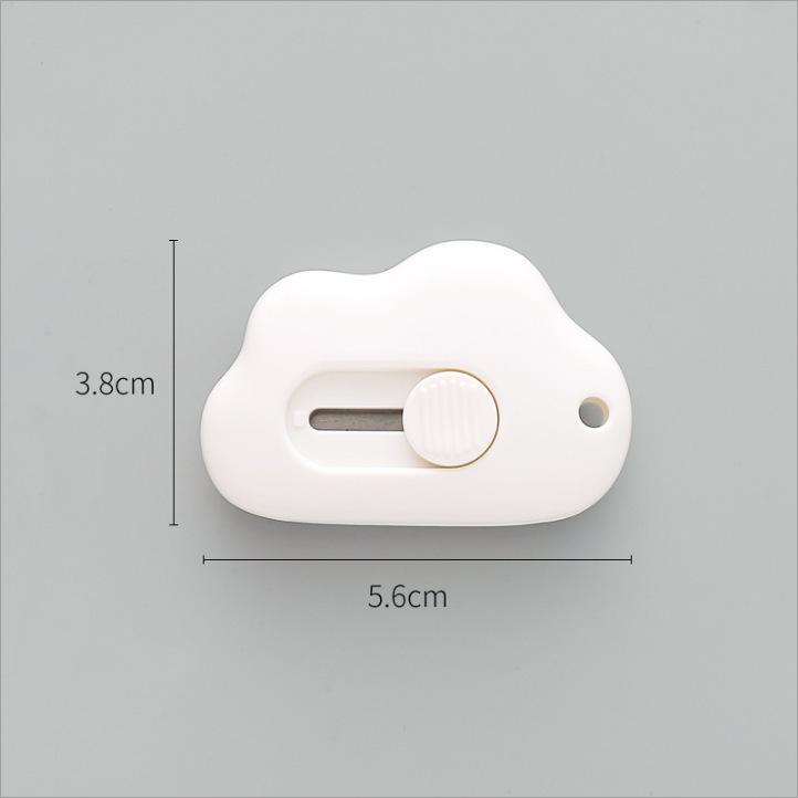 

Компактный нож для распаковки из нержавеющей стали для картона и бумаги белый