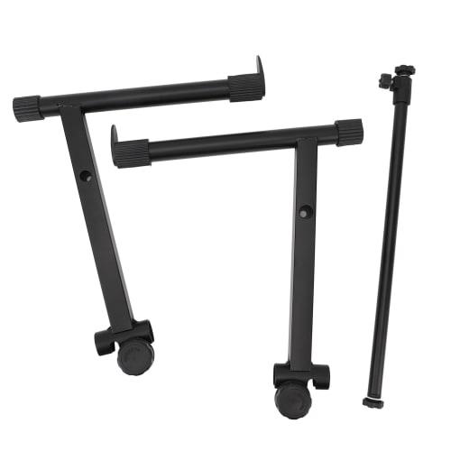 Keyboard Stand Riser, Keyboard Stand Extension AL S Electronic Piano Keyboard Rack, 2-Tier Riser, Width Adjustable from 42 To 75 Cm