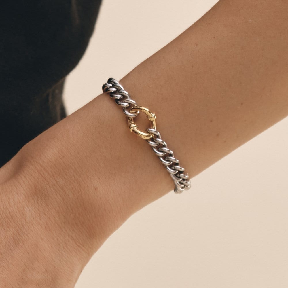 Eritre23 Silver (C) Chain Bracelet S Yellow Hl5B33530Cs210