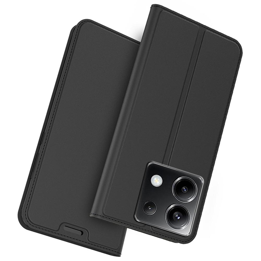 For Xiaomi Poco X6 5G/Redmi Note 13 Pro 5G Case PU Leather Phone Cover Card Slot Holder Hidden Magnetic Closure