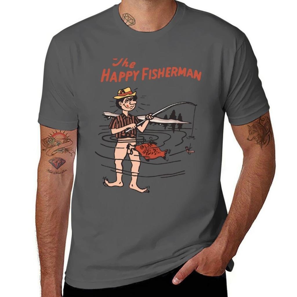 Nuova T-shirt Il Pescatore Felice t-shirt divertenti t-shirt personalizzate t-shirt grafica t-shirt da allenamento per uomo