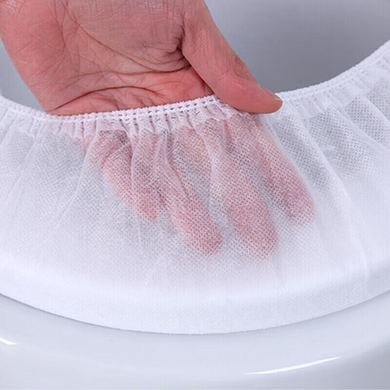 BWNK Disposable Toilet Seat Covers, Double-Layer Non-Woven Thickened Seat Protectors, Hotel Travel Toilet Seat Covers, Pack of 50