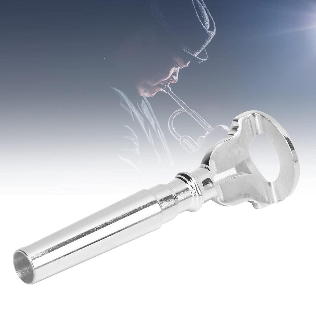 Trumpet Mouthpiece, Beginner-friendly, Silver-plated Brass.
