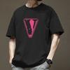 Trendy Brand Heavy-duty Pure Cotton Short Sleeved T-shirt for Men's Summer New Style Trendy Loose Half Sleeved Men's Round Neck Top