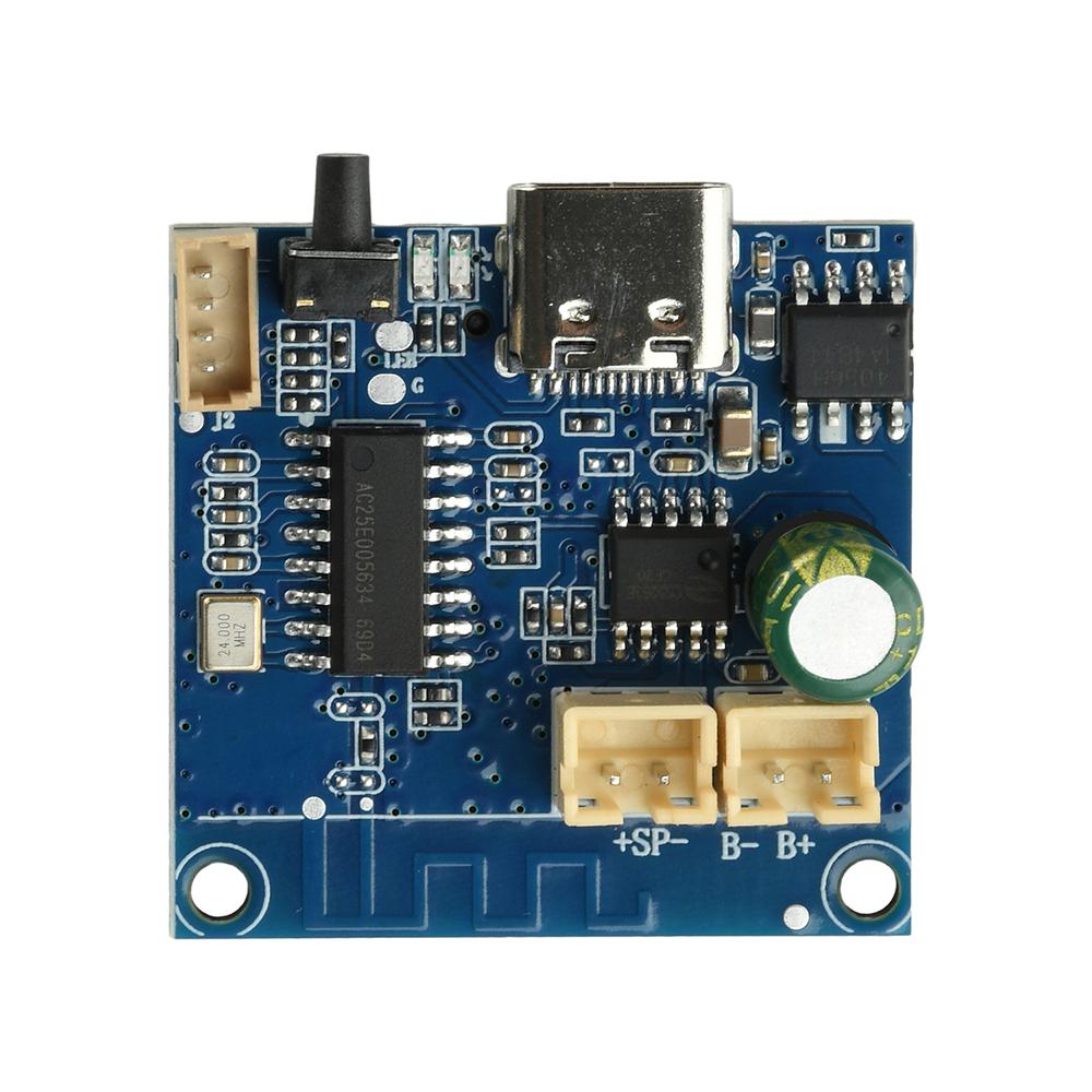 

DC 3.3V-4.2V 5W BT Amplifier Module Rechargeable Tuning Board Support TF Card TWS Pairing Type C Audio DIY Accessory