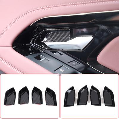 For Range Rover Evoque 2020-2026 ABS Carbon Fiber Car Door Inner Handle Bowl Decorative Stickers Car Interior Accessories