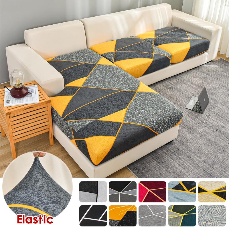 Stretch Floral Sofa Seat Cushion Cover Elastic Sofa Covers For Living Room Armchair Couch Cover L-Shape Sofa Cover Removable
