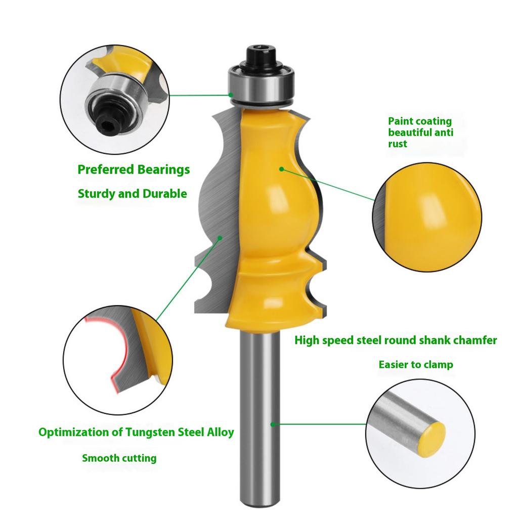 6mm Shank Fish Tail Router Bit Set Milling Cutter For Woodworking Precision Carving And Milling Tools Carbide Material