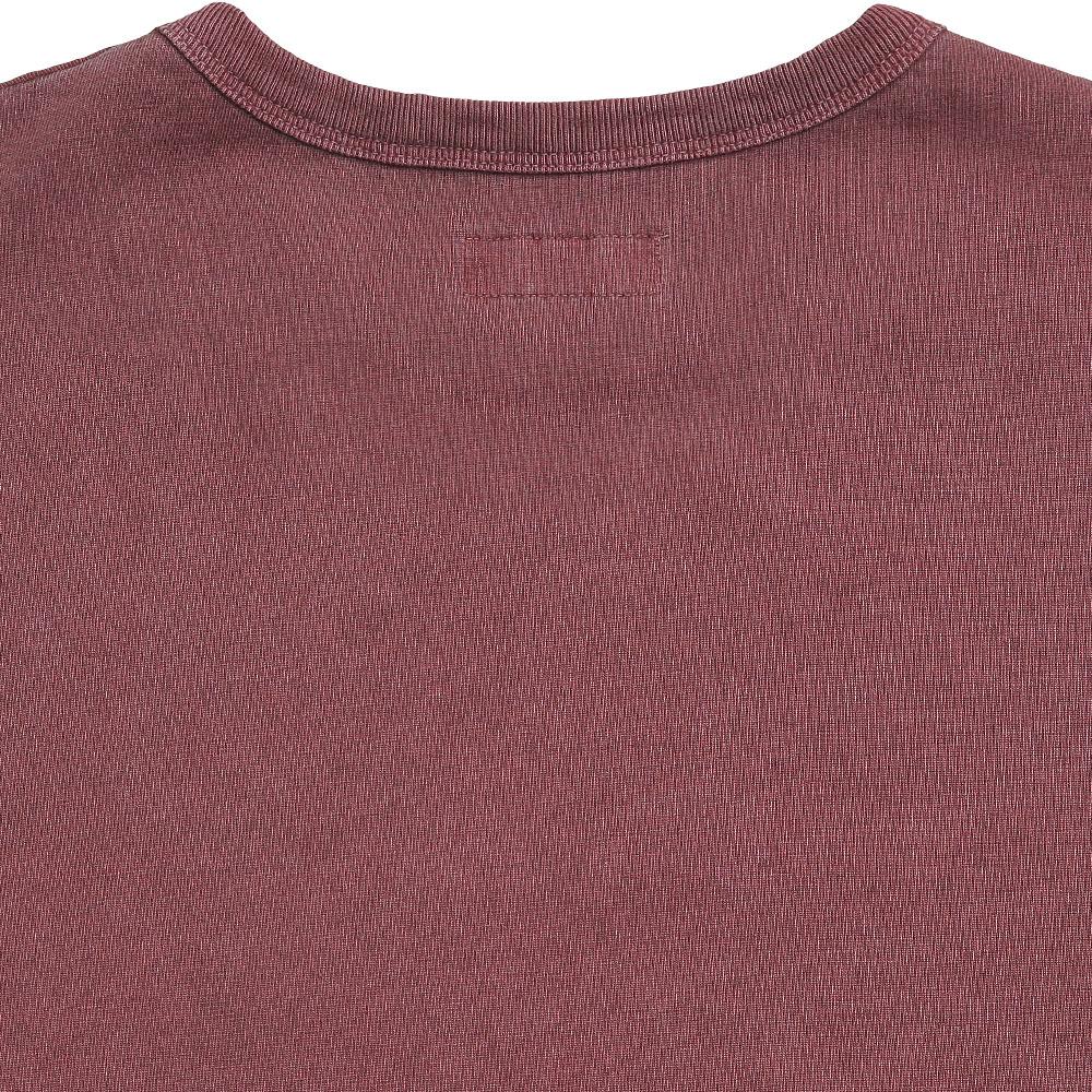 Solti Pigment Long Sleeve Poket T-Shirts (Deep Red)