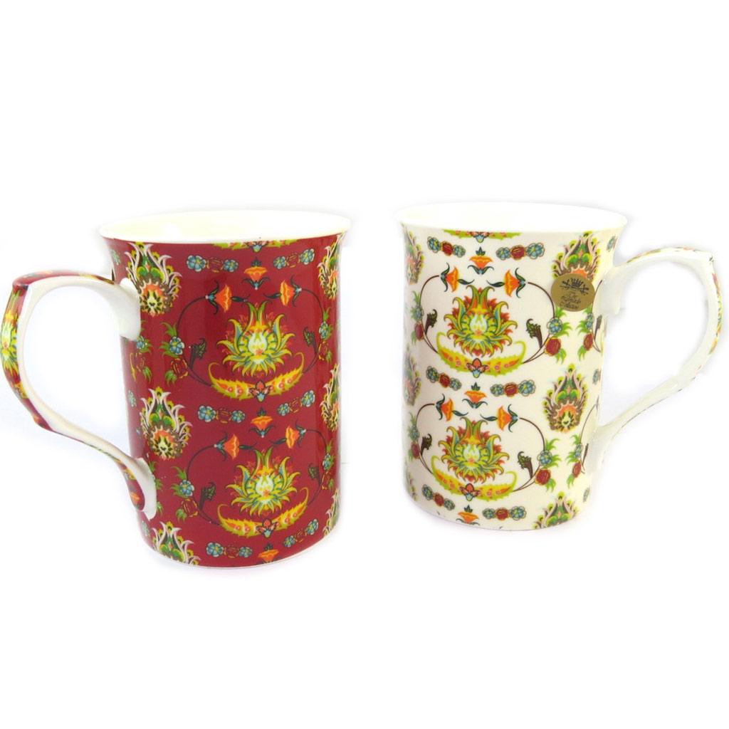 Les Trésors De Lily [N9643] - Dárková sada z béžově červeného porcelánu „Constantinople“ (2 hrnky)