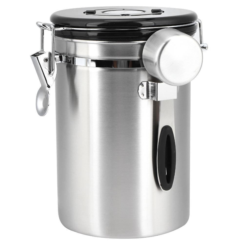 Stainless Steel Stainless Steel Coffee Bean Canister Dried Fruits Storage Container  Coffee Storage