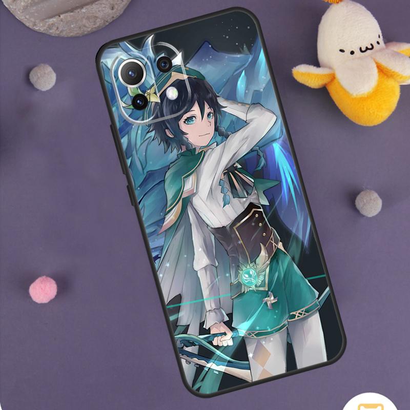 Genshin Impact Venti Case For Xiaomi 14 15 Ultra 13T 14T 15T 17 Pro Max POCO F5 F6 F7 X5 X6 X7 Pro F8 Ultra Cover