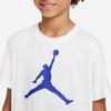 Jordan Logo Print Crew Neck Short Sleeve T-Shirt Kids tops White HA4105-100