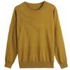 Women's Autumn Short Knitted Sweater for Middle Aged and Elderly Mothers, Large Round Neck Base Sweater