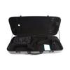 Yinfente Double Violin Case, Viola Case, Mixed Carbon Fiber Violin Box, 4/4 Full Size (Black)