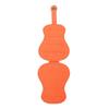 Guitar Shaped Guitar Pick Holder Stylish PU Leather Picks Storage Bag for Guitar Lovers 18 Slots