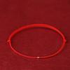 Gold 999 Five Blessings Peace Buckle Bracelet with Good Luck Bead & Zodiac Charm On Red String - Perfect Gift for Girlfriend