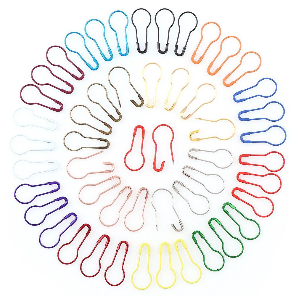 100-600Pcs Metal Gourd Safety Pins Bulb Guard Calabash Quilting Sewing Markers Pin Bead Needles for DIY Craft Home Accessories