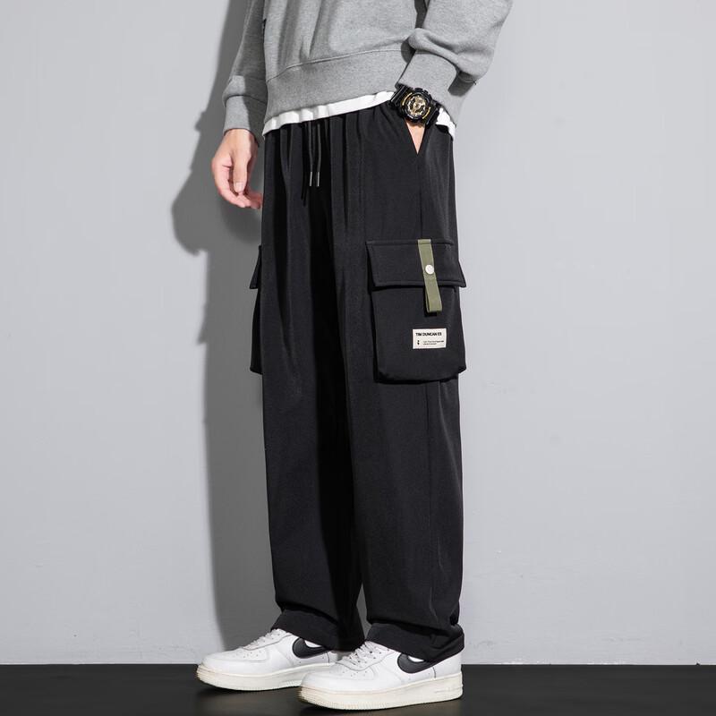 VANCAMEL Men's American Streetwear Cargo Pants