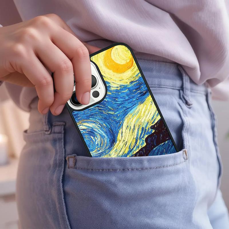 Vincent Van Gogh Soft Phone Case For iPhone 17 Air 15 16e 14 13 Pro Max Coque 12 11 Pro Max PLUS Cover