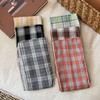 Women's Retro Plaid Cotton Linen Scarf - Summer Neck Protection Shawl, High-End Fashion Accessory