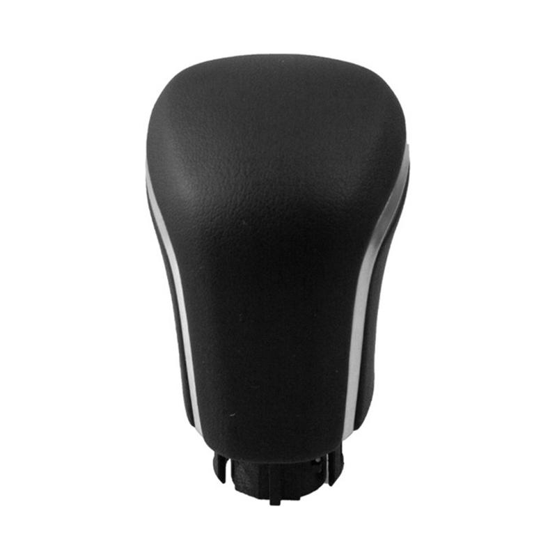 Vehicle Upgrade Car Ization Black Leather Gear Shift Knob Car Gear Shift Knob Accessory Shift Lever Modern Black Finish